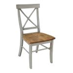 Dining Essentials - X-Back Chair in Hickory & Stone