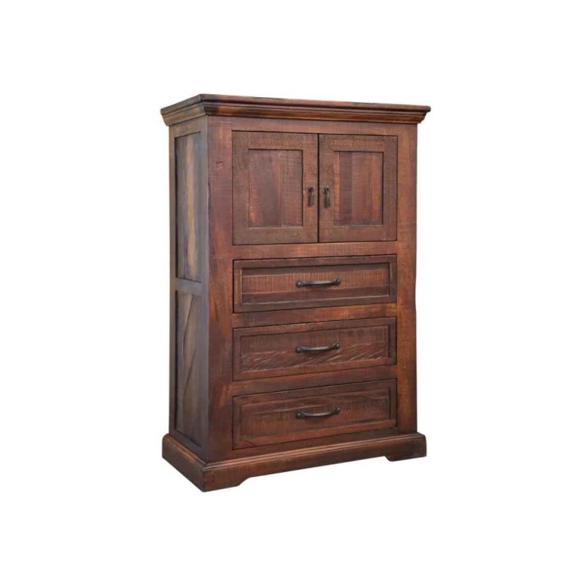 3 Drawer 2 Door Chest - Madeira - Image 5