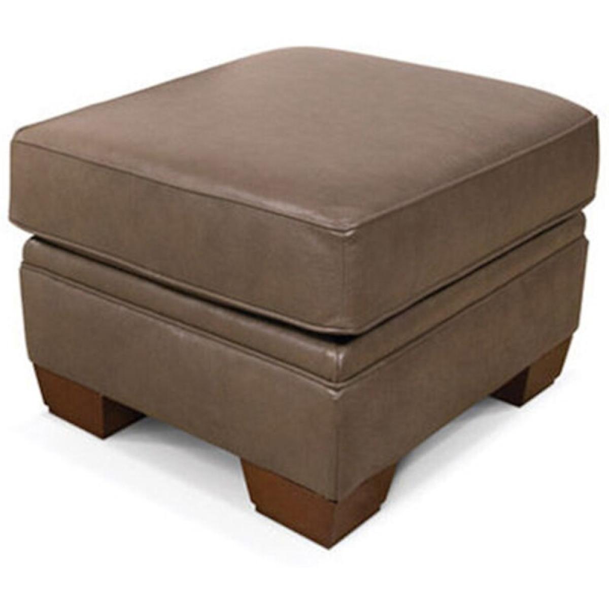 Monroe Leather Ottoman - Image 2