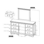 6 Drawer, 1 Door Dresser - Walnut - Image 11