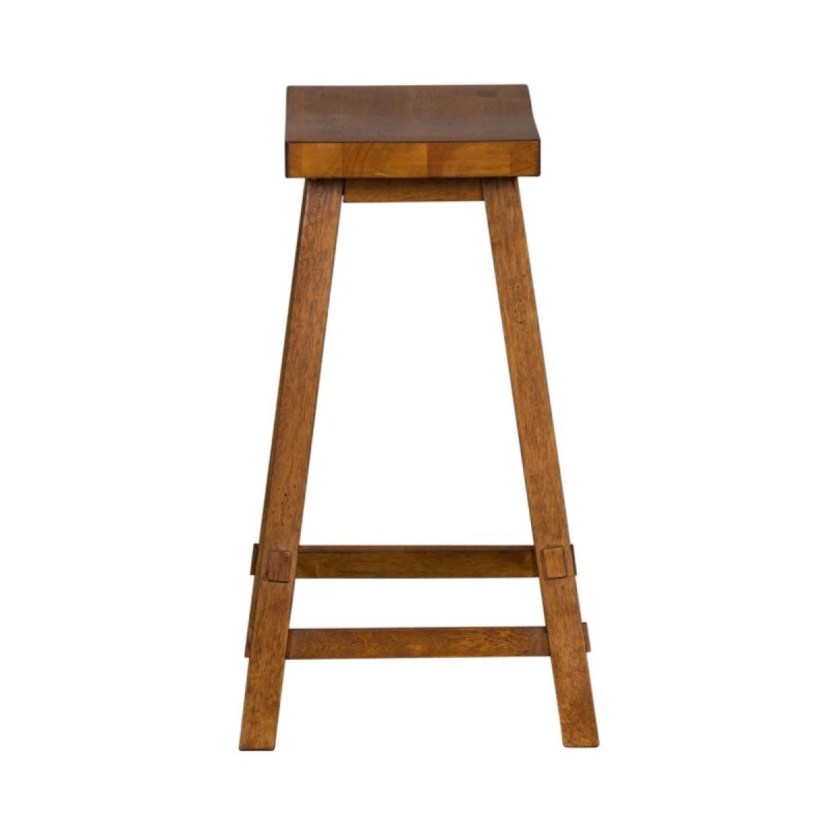 Creations 24 Inch Sawhorse Counter Stool - Tobacco (RTA) - Image 6