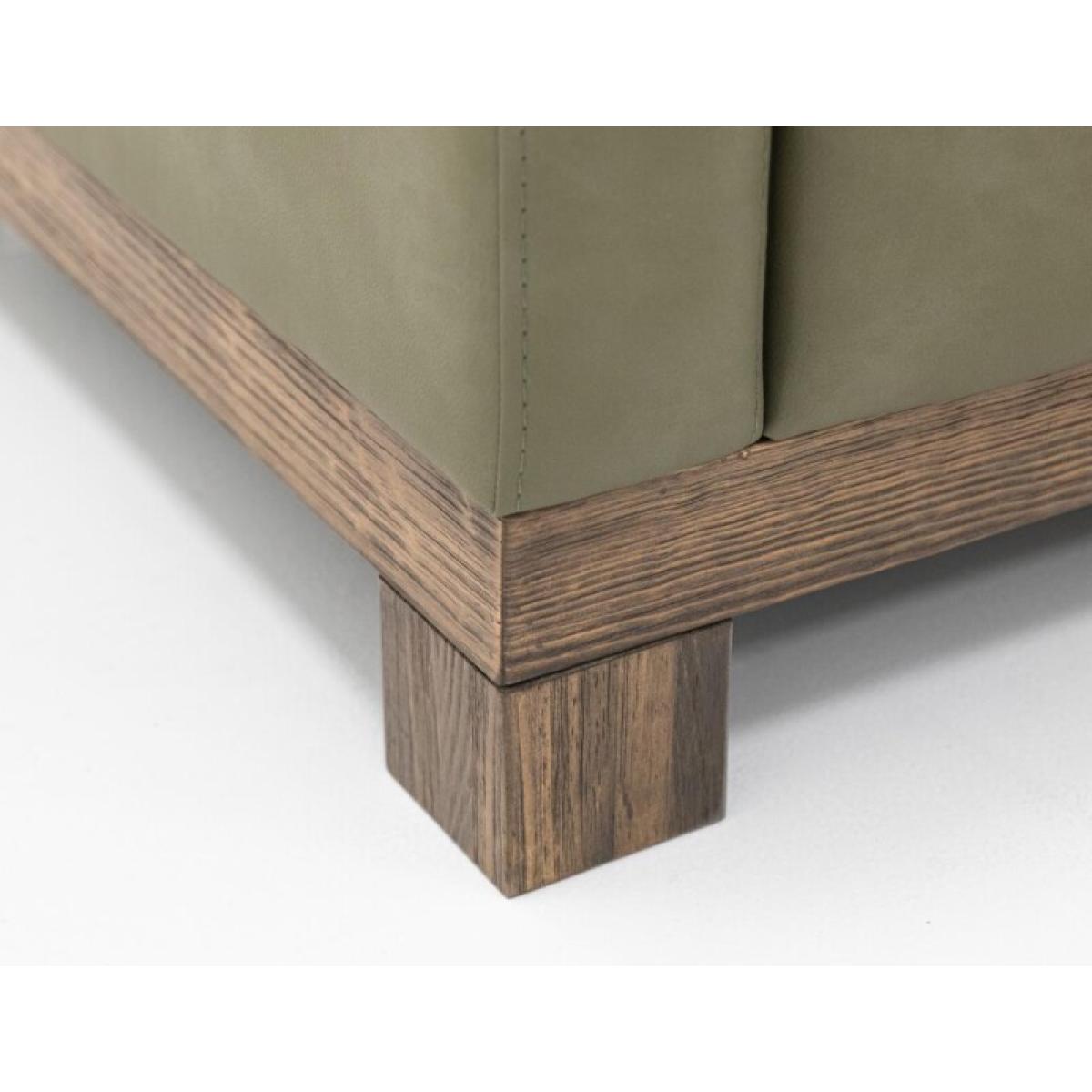Wooden Frame & Base, Loveseat - Natural Teca - Image 4