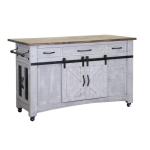 3 Drawer 6 Door Kitchen Island - Pueblo