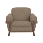 Loft Brown Wooden Frame & Base, Armchair - Image 2