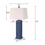 Shutter Table Lamp (Set of 2) - Navy - Image 3