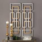 Aerin Metal Wall Panels, S/2 - Image 3