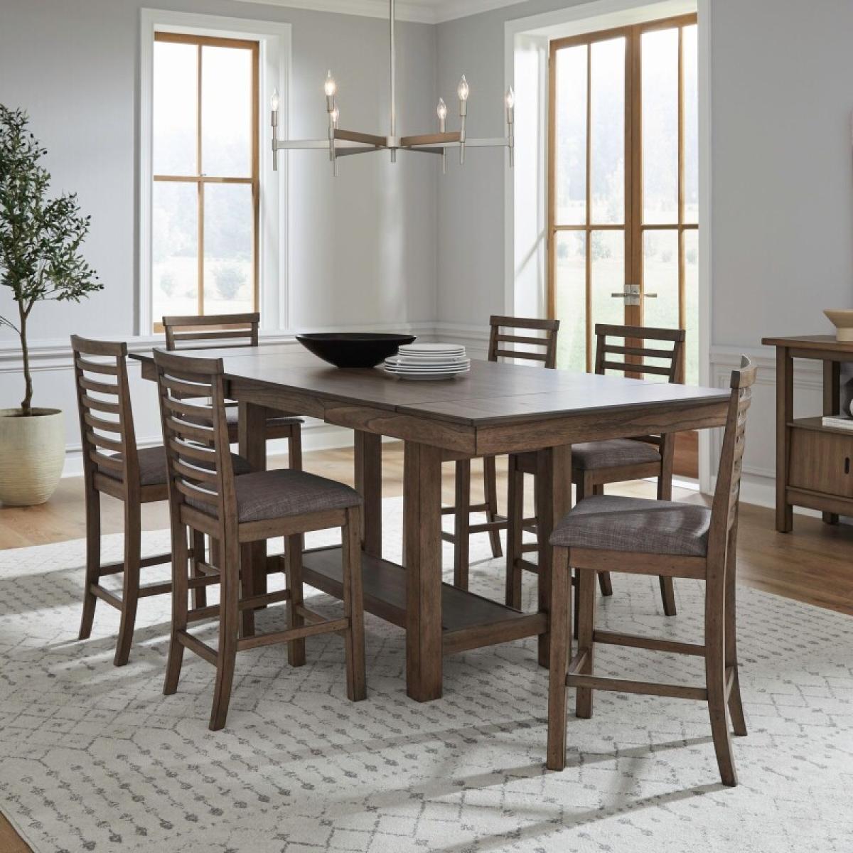 Brook Bay 7 Piece Gathering Trestle Table - Image 2