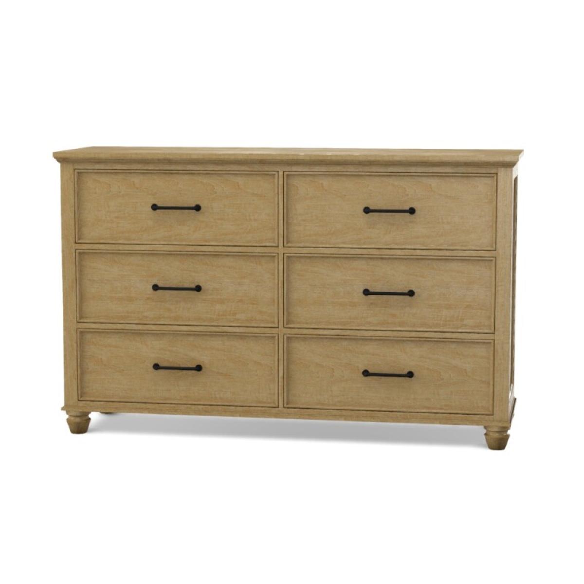 Vista Bedroom 6-Drawer Dresser - Image 6