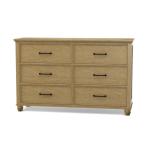 Vista Bedroom 6-Drawer Dresser - Image 6