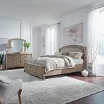 Avalon Queen Uph Storage Bed, Dresser & Mirror