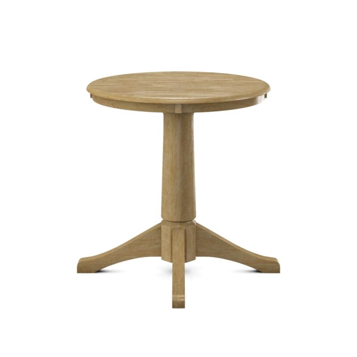 Build Your Own Pedestal Table w/30"H Small Transitional Pedestal - Image 14
