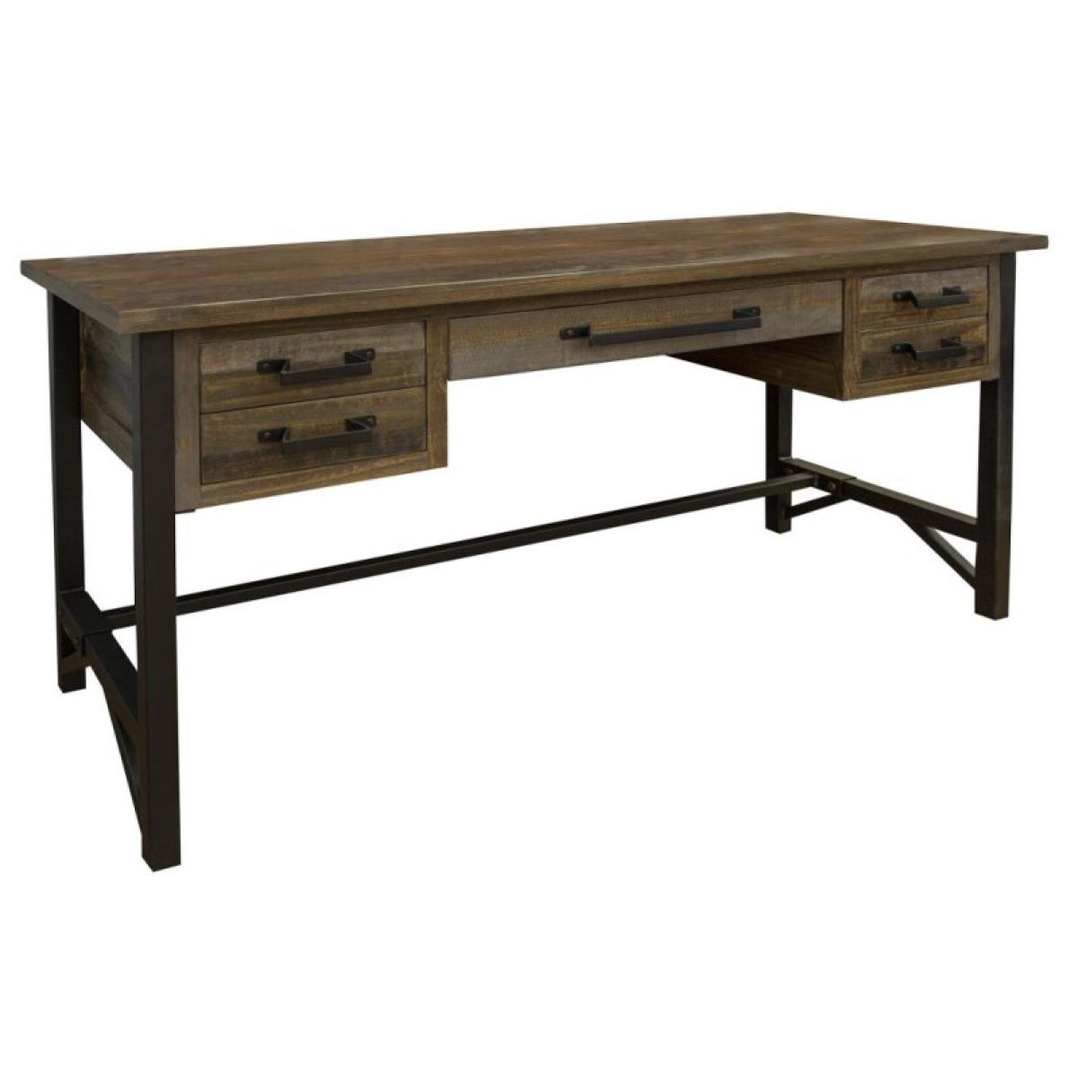 5 Drawer Desk - Loft Brown - Image 2