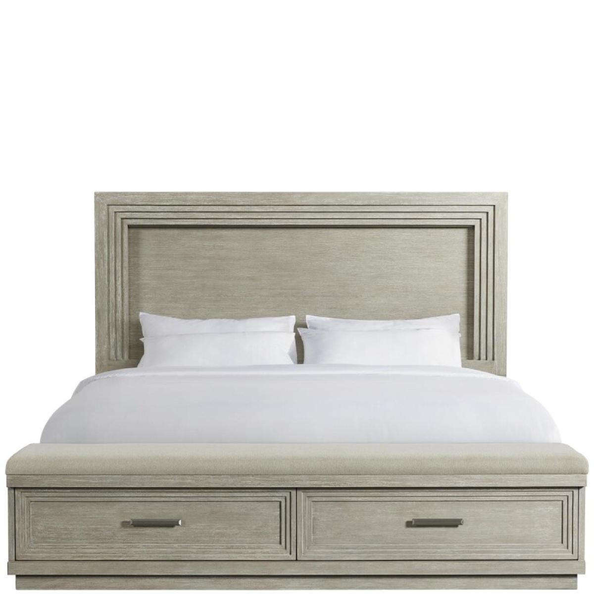 Cascade California King Illuminated Panel Uph Storage Bed - Image 9