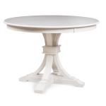 Hampton Collection - 48" Round Solid Top w/36" Flair Pedestal Base in Chalk - T28-12B-36