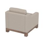 Wooden Frame & Base, Armchair - Samba - Image 4