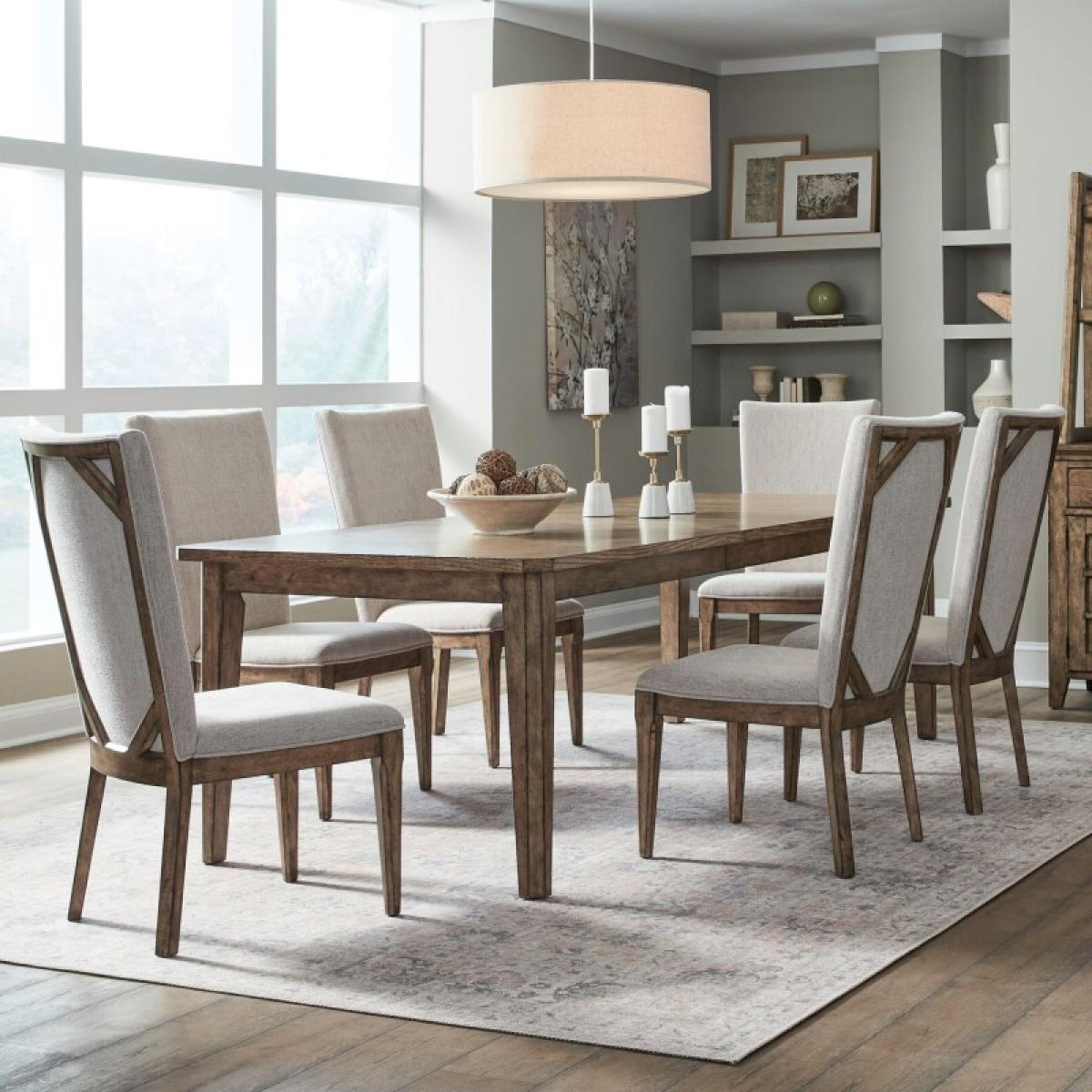 df6e0a4c8d9676fd435dec6100043207 Carolina Park 7 Piece Rectangular Table Set - Image 1