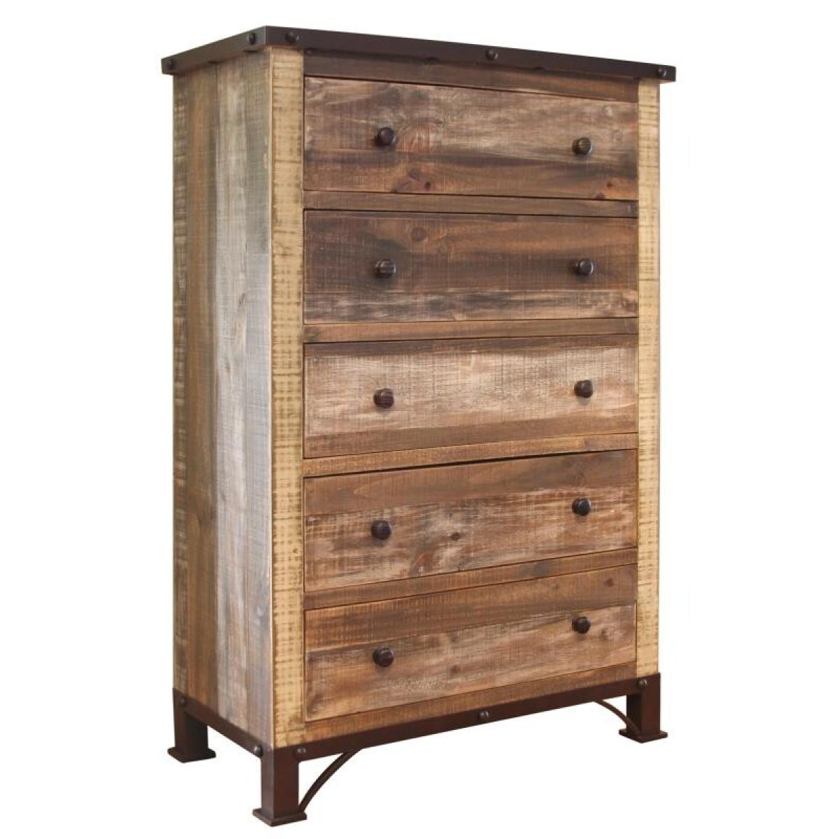 5 Drawer Chest - Antique - Image 2