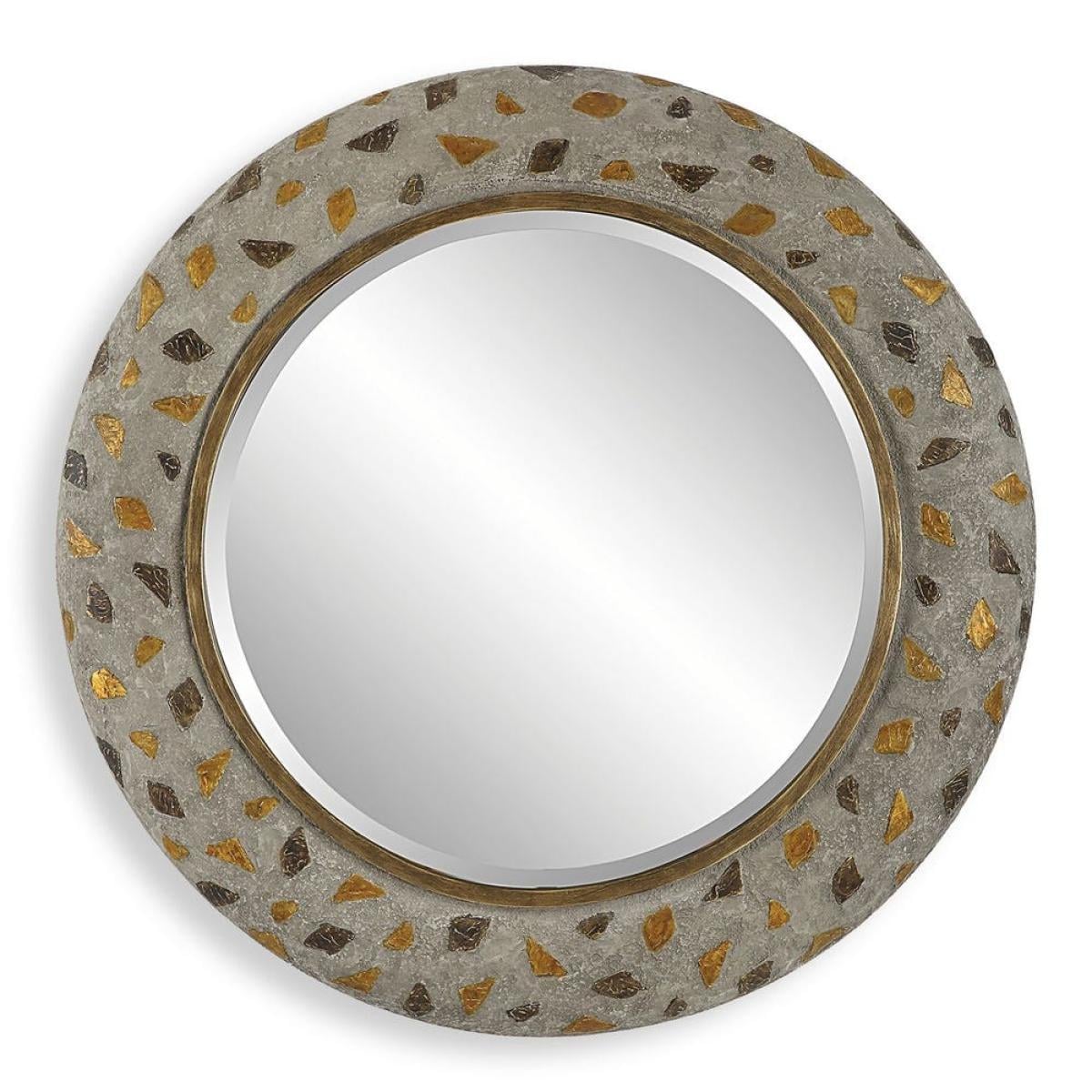 Copper Terrazzo Round Mirror - Image 2