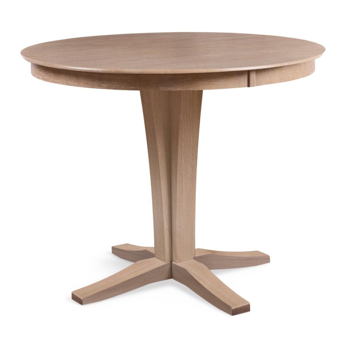 e04c20a80a694be6db887d6b7963af6e Cosmopolitan Collection - 48" Sienna Round Solid Top w/ 36" Verona Pedestal in Taupe Gray - T09-148RT - Image 1