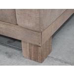 Wooden Frame & Base, Upholstered Square Ottoman - Samba - Image 4