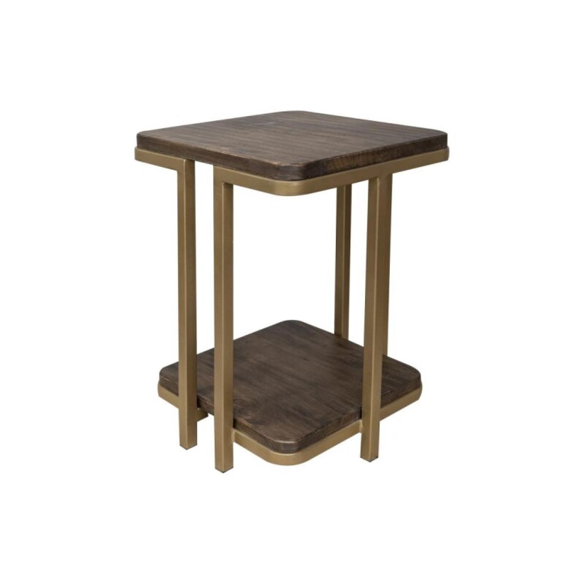 Metal Base Chairside Table - Onix - Image 2