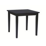 Dining Essentials - 36'' Square Top w/ 30'' Shaker Legs in Black - T46-3636T