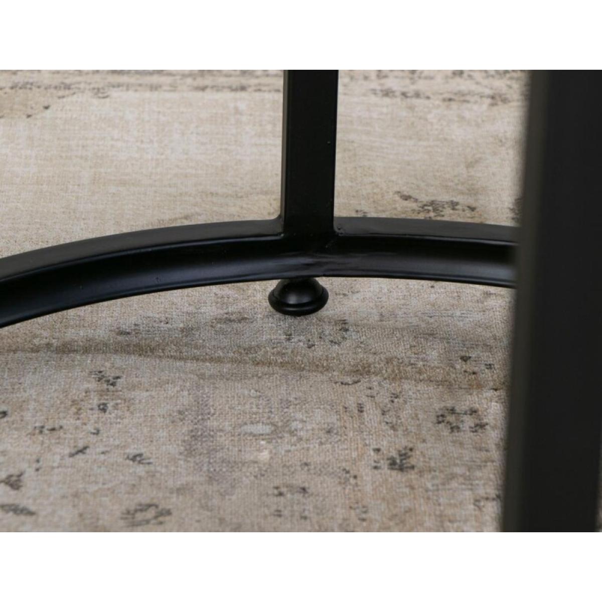 Copper Top & Iron Base Cocktail Table - Blackburn - Image 4