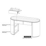 2 Drawer, Desk - Balam - Image 9