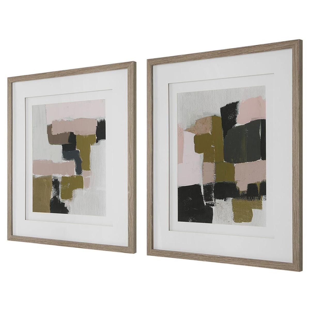 Color Block Framed Prints, S/2 - Image 4