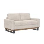 Metal & Wood Base, Loveseat - Mita