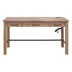 3 Drawer Desk - Natural Parota