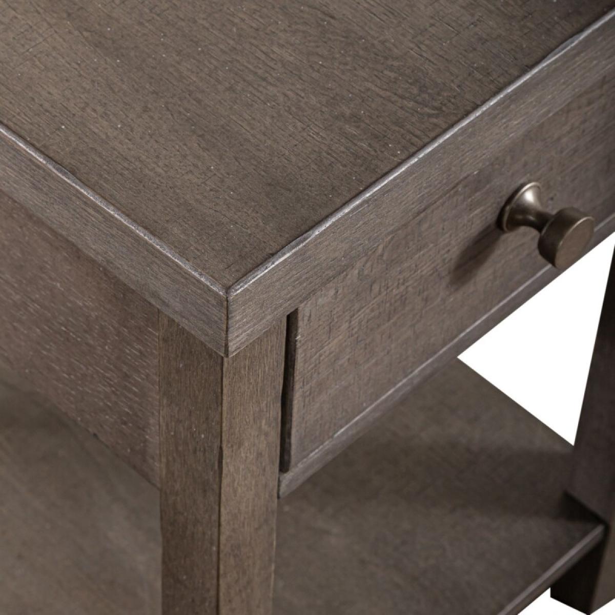 Modern Farmhouse Drawer Chair Side Table - Image 9