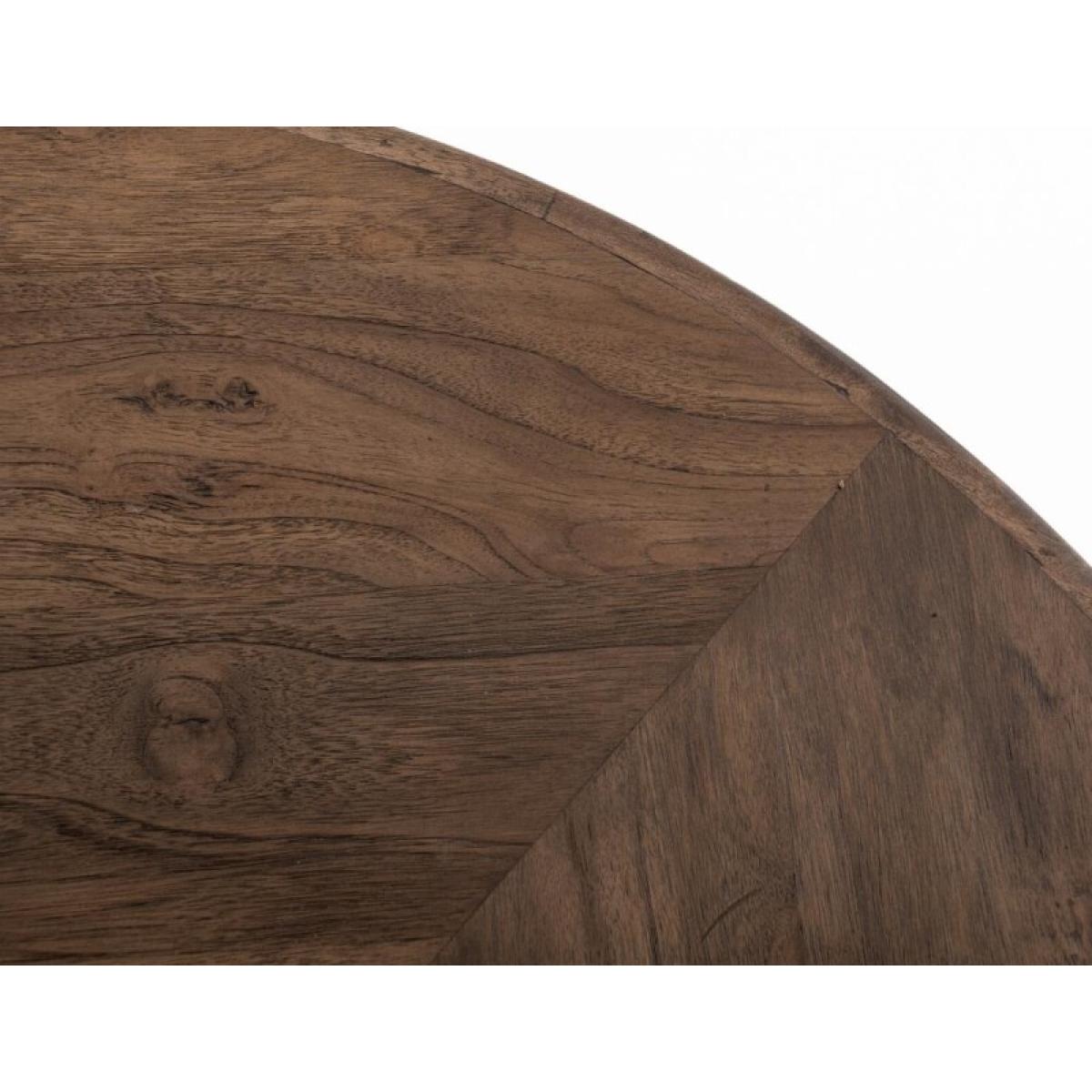 Round Table Top - Natural Teca - Image 7