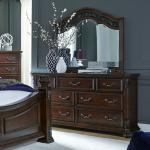King Poster Bed, Dresser & Mirror, Night Stand - Image 3