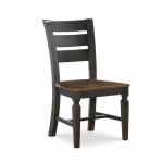 Vista Collection Ladder Back Chair in Hickory & Coal