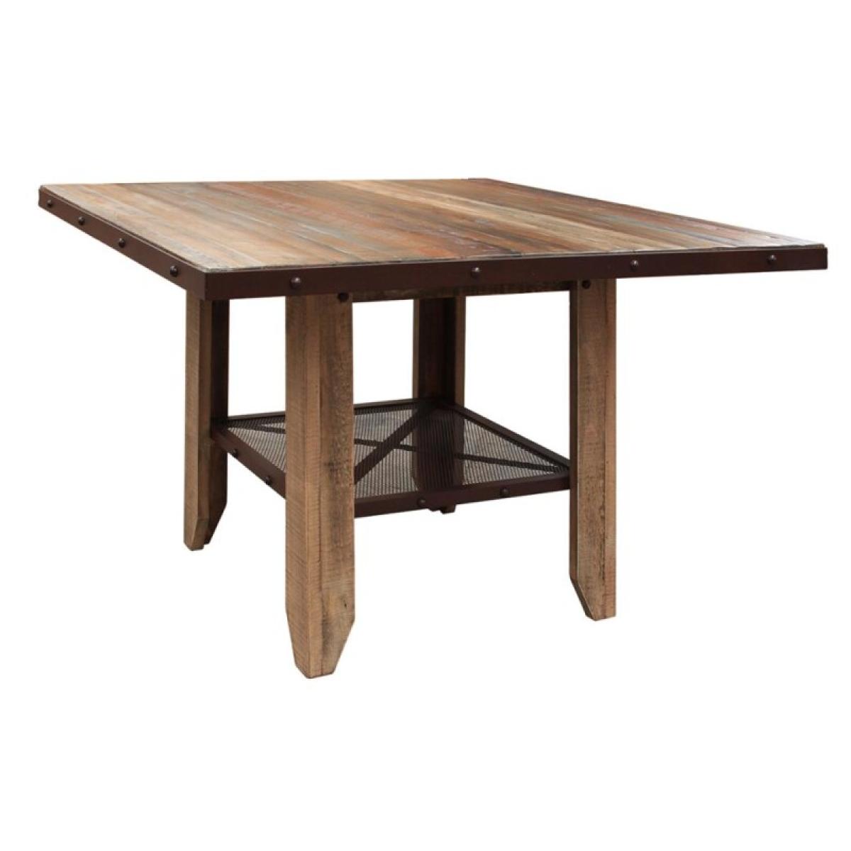 52" Counter Height Table - Antique - Image 2