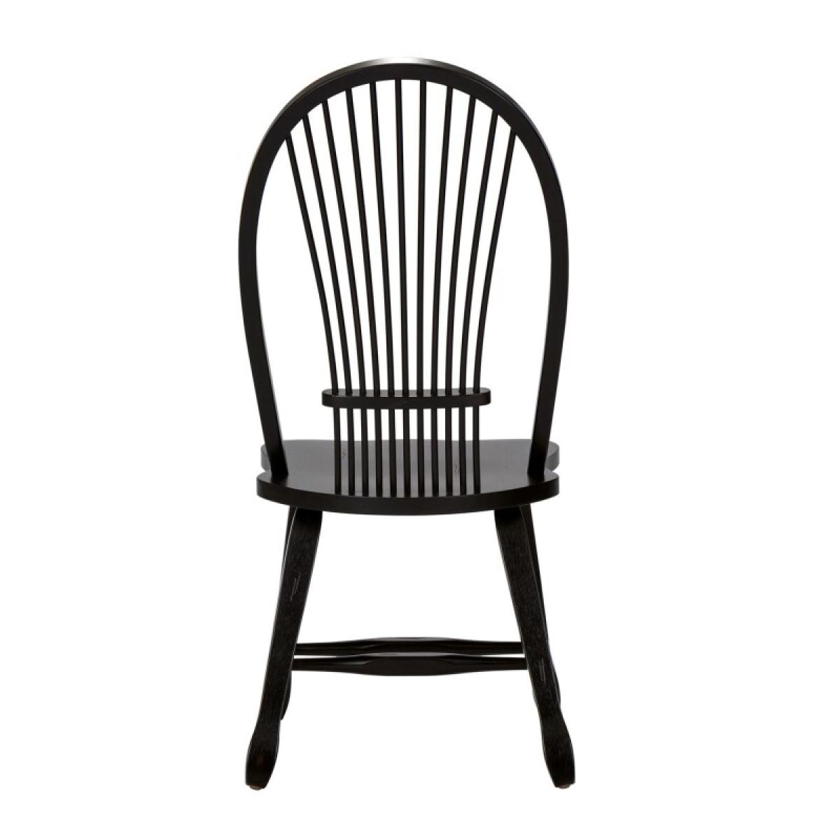 Treasures Sheaf Back Side Chair - Black - Image 9