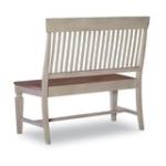Vista Collection Slat Back Bench in Hickory & Stone - Image 5