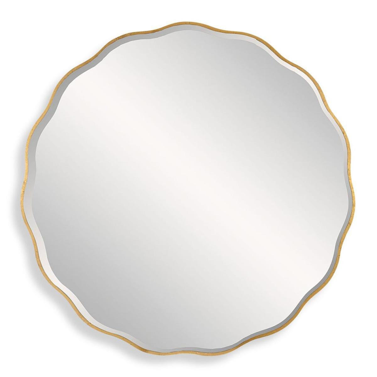 e3a17aef63dc0207956f7fd9e3904a7e Aneta Large Round Mirror, Gold - Image 1