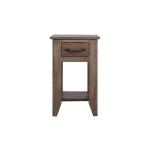 1 Drawer, 1 Shelf, Chairside Table - Natural Teca - Image 3