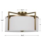 Colfax, 3 Lt Semi Flush - Image 9