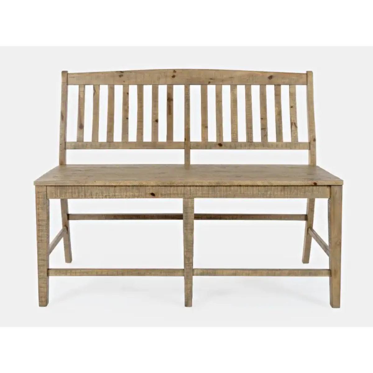 Carlyle Crossing Slatback Counter Bench - Image 4