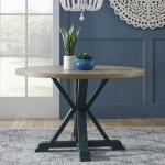 Single Pedestal Table- Navy