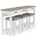 Sofa Table W/3 Stools - Image 7