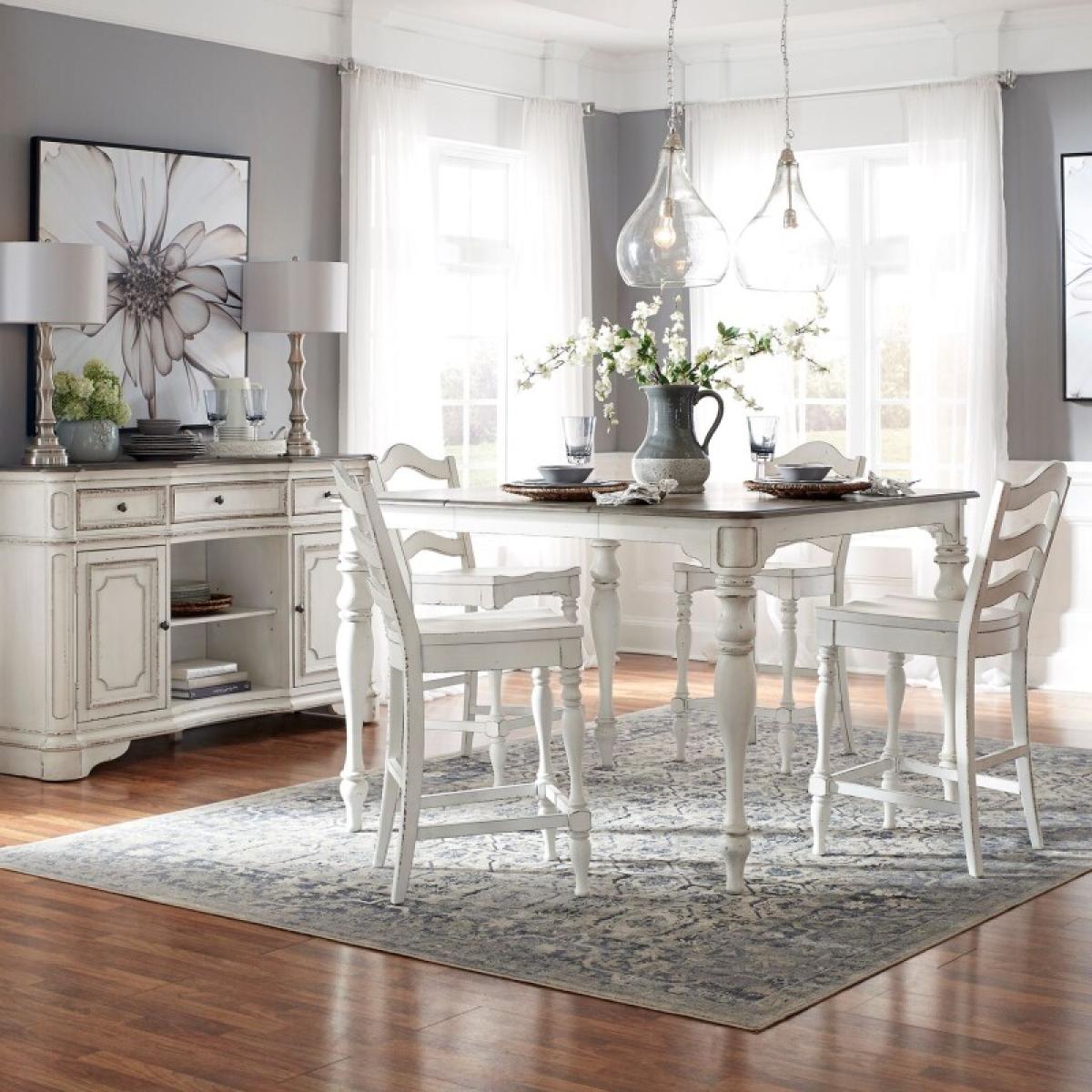 Magnolia Manor 5 Piece Gathering Table Set - Image 2