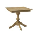 Build Your Own Pedestal Table w/ 36" Square Tabletop w/ Reverse Bevel Edge - Image 3