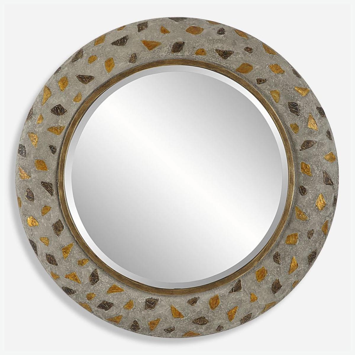 Copper Terrazzo Round Mirror - Image 3