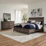 Queen Storage Bed, Dresser & Mirror