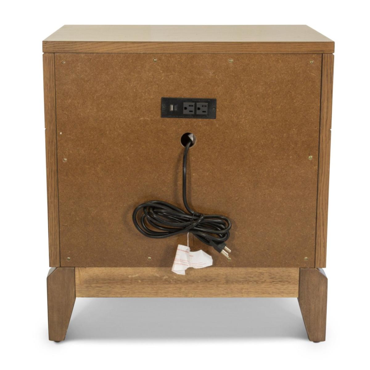 Manhattan Valley 3 Drawer Nightstand W/ Power And Usb A + C - Image 9