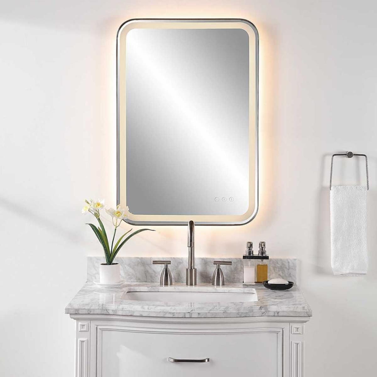 Crofton Lighted Vanity Mirror, Black - Image 4